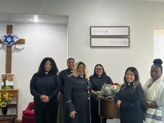 Pastor Charlotte Barrett and the Elder Team